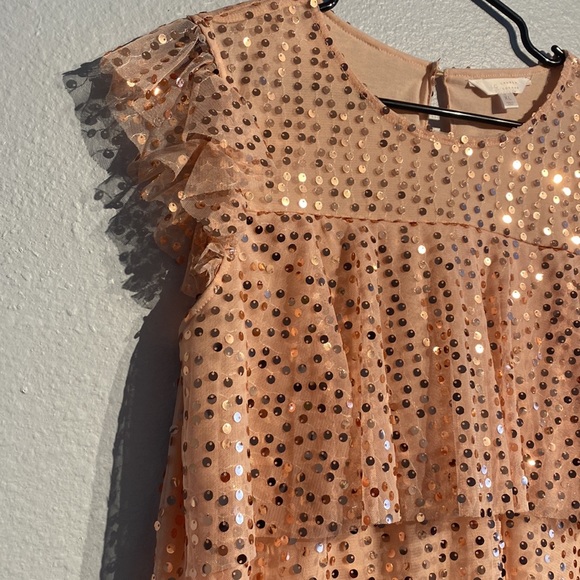 🆕 WT Sequence Pink LC Lauren Conrad top XL - Picture 2 of 14